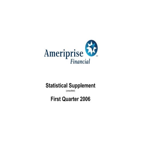 ameriprise 1Q06_Supplement