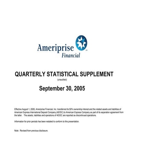 ameriprise 3Q05_StatSupp_1305