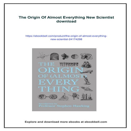 The Origin Of Almost Everything New Scientist