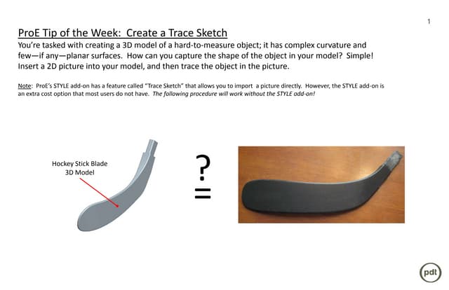 PDT Engineering: ProE Tip #018