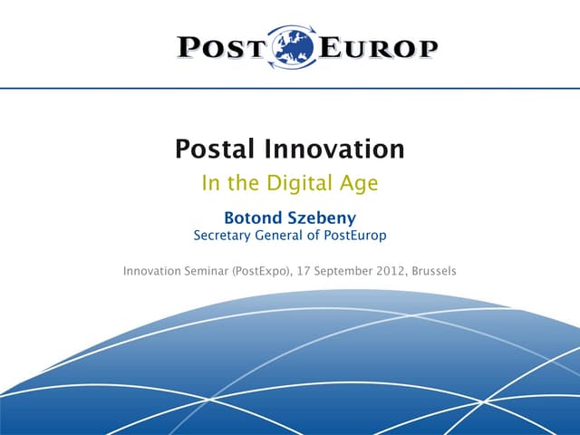 Postal Innovation in the digital age v4 final | PDF