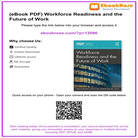 Workforce Readiness and the Future of Work: Education, Technology, and ...