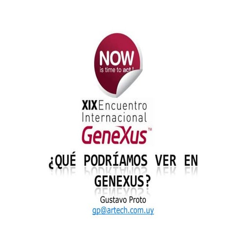 120 Que Podriamos Ver En Gene Xus