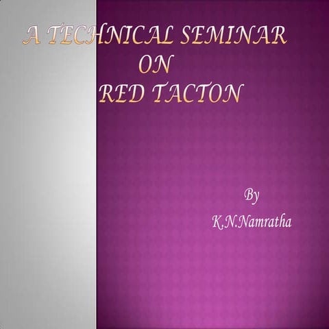 Red tacton | PPT