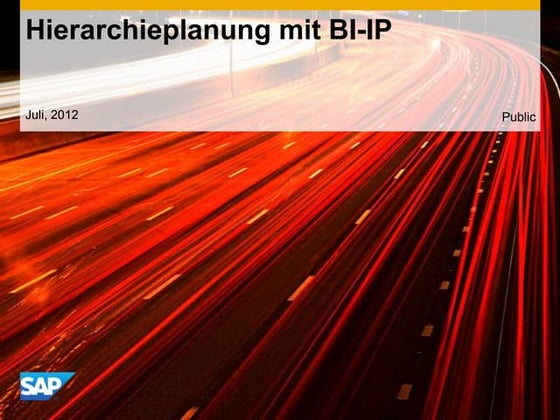hierarchieplanung mit bi ip