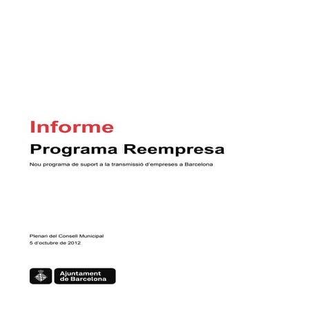 Informe Programa Reempresa