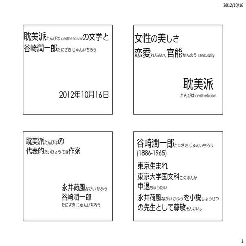 Tanizaki Junichiro aetheticism