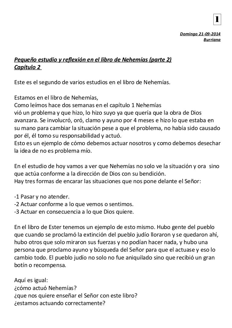 Predicacion Y Estudio Nehemias Capitulo 2 Javier Gomez