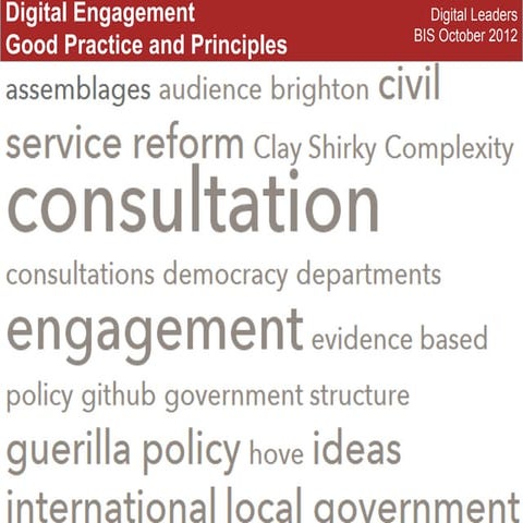 Digital Engagement, UK Govt 2012