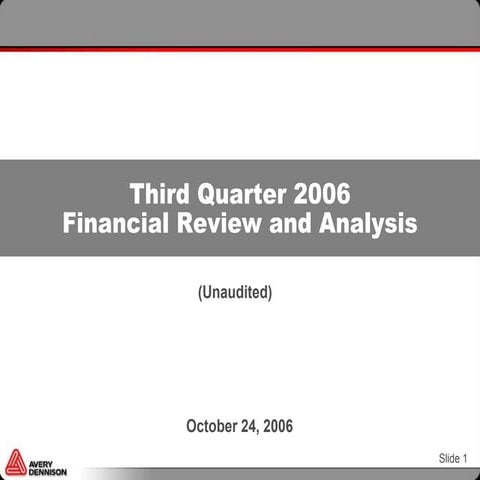 Third_Quarter_2006_Financial_Review_and_Analysis