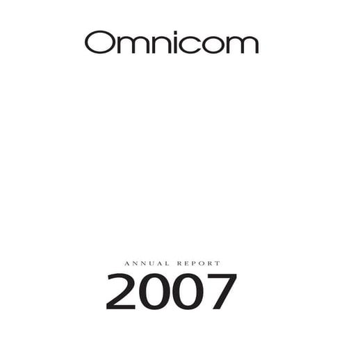 omnicare annual reports 2007