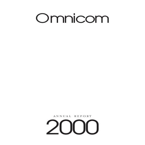 omnicare annual reports  2000