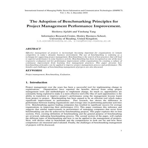 Effective Benchmarking For Project Management.pdf