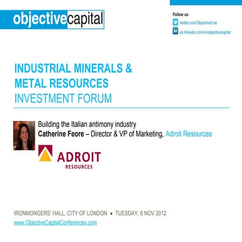 Building the Italian antimony industry