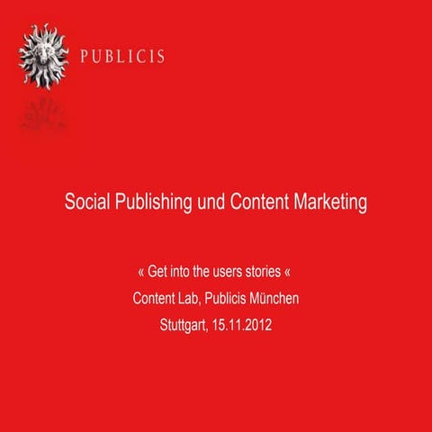 Social Publishing und Content Marketing