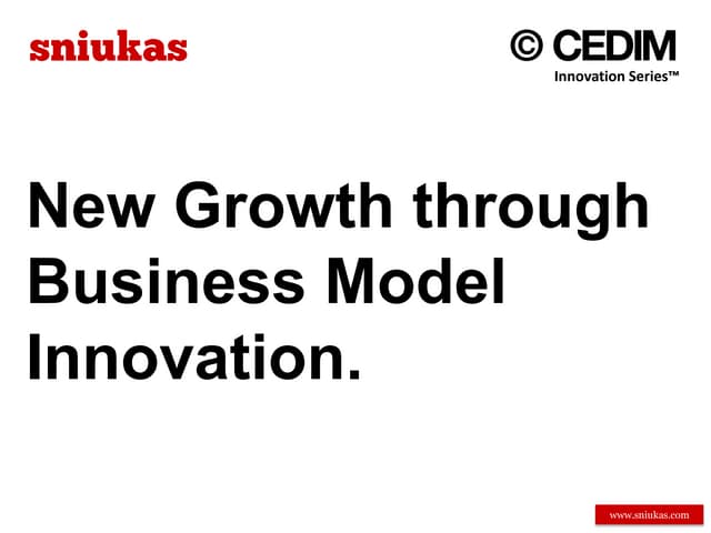 Business Model Innovation for New Growth