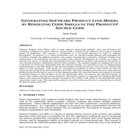 INTELLIGENCE AS A FEATURE: MODELING ML IN SOFTWARE PRODUCT LINES | PDF
