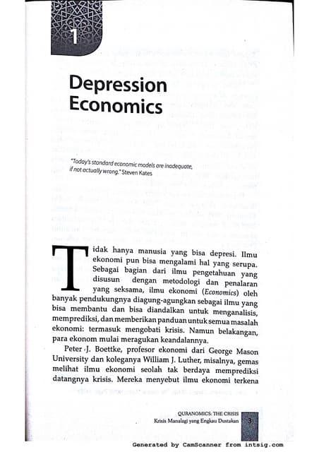Depresion Economics