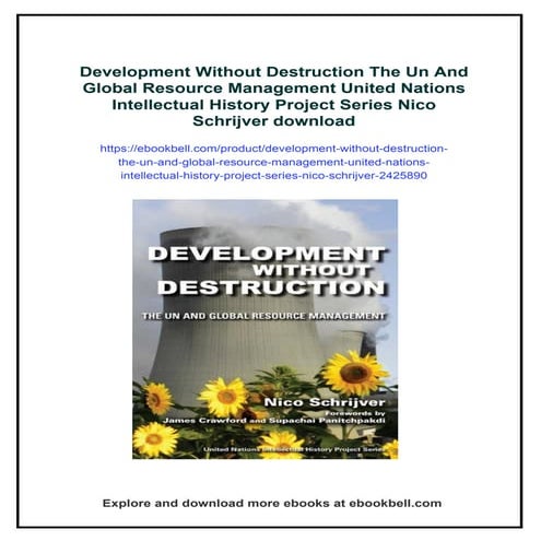 Development Without Destruction The Un And Global Resource Management ...