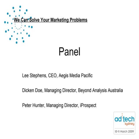 We Can Solve Your Marketing Problems 