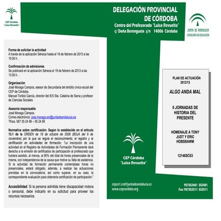 II Jornadas de Historia del Presente.