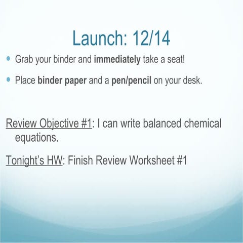 12 14 Balancing Review