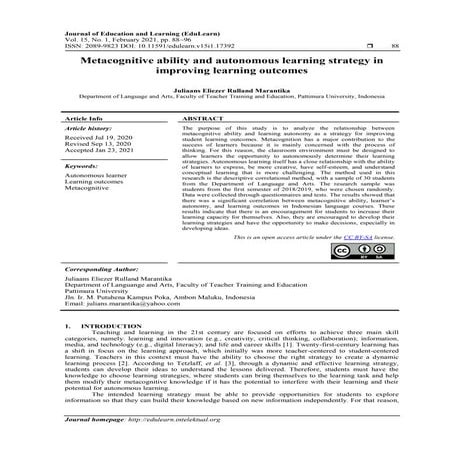 Cognitive and metacognitive strategies | PPT