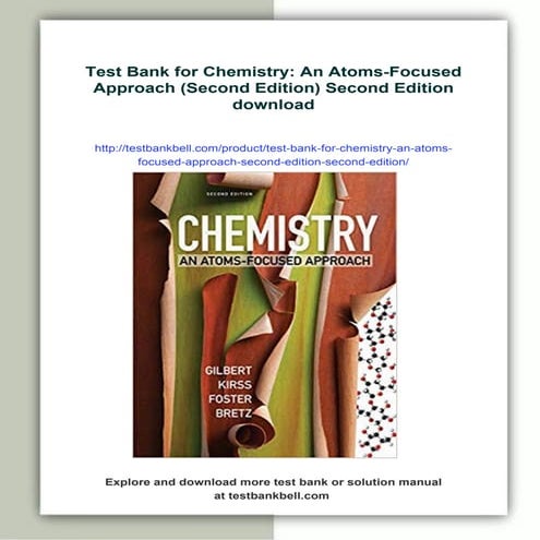 Test Bank for Chemistry: An Atoms-Focused Approach (Second Edition) Second Ed...