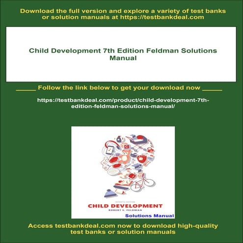 Child Development 7th Edition Feldman Solutions Manual