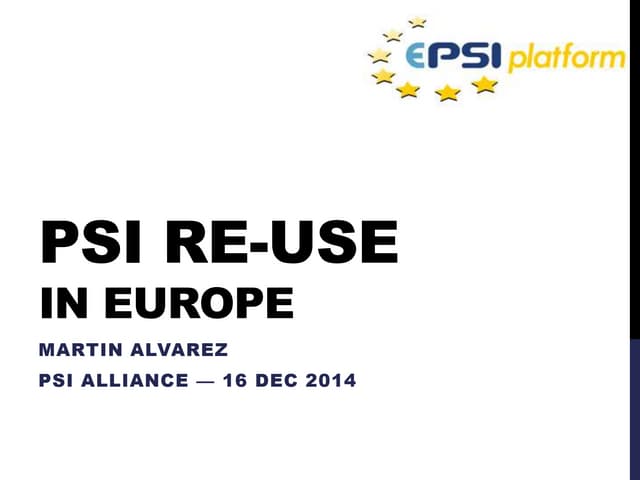 ePSI Platform psi alliance presentation