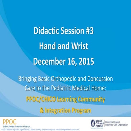 12162015 presentation of hand and wrist injuries