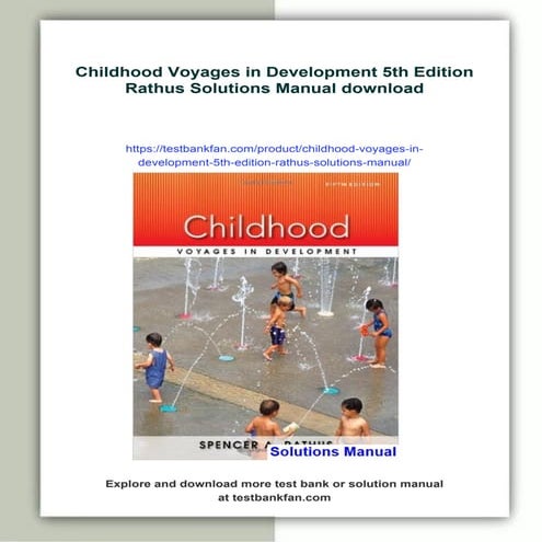 Childhood Voyages in Development 5th Edition Rathus Solutions Manual