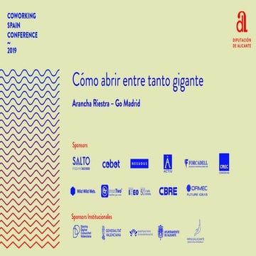 Como abrir entre tanto gigante_Arancha Riestra_Go Madrid