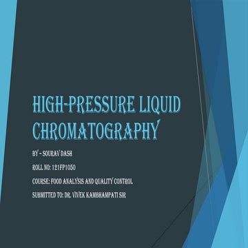 Material characterization techniques HPLC | PPTX