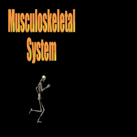 121 Week 10 Musculoskeletal