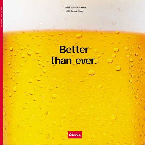 molson coors brewing  COORS_AR1999