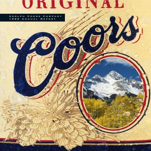 molson coors brewing  COORS_AR1996