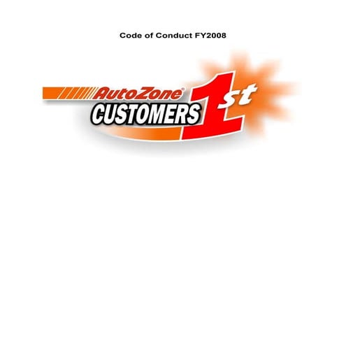 autozone  CodeofConductFY2008_English