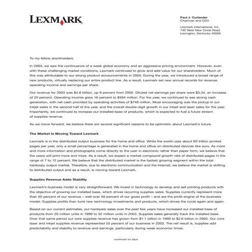 Lexmark Printer Hardware Infographics | PDF