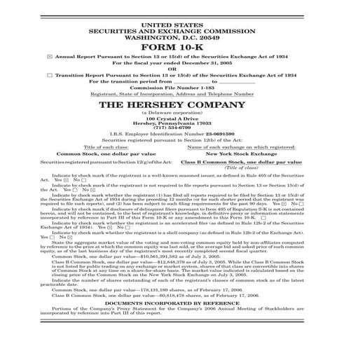 hershey  2005AR
