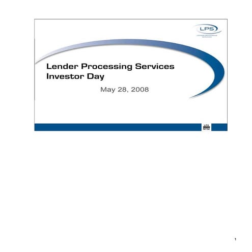 LPS 2008 Investor Day Presentation