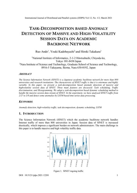 TASK-DECOMPOSITION BASED ANOMALY DETECTION OF MASSIVE AND HIGH-VOLATILITY SES...