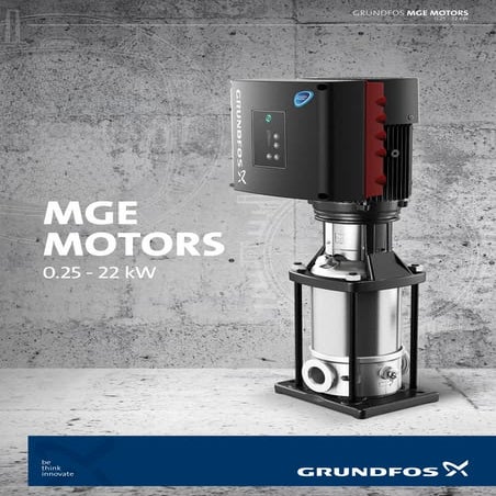 двигатели MGE Grundfos с IE5