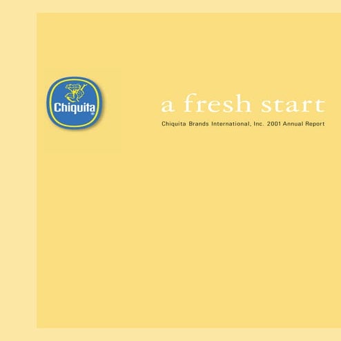 chiquita brands international 2001annual