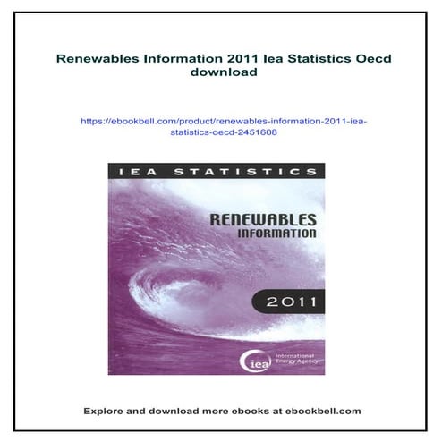 Renewables Information 2011 Iea Statistics Oecd
