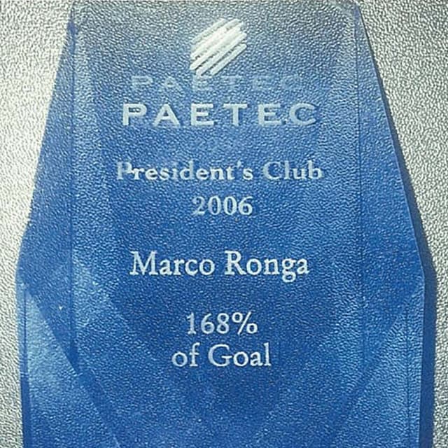 2006 President Club Award Marco Ronga