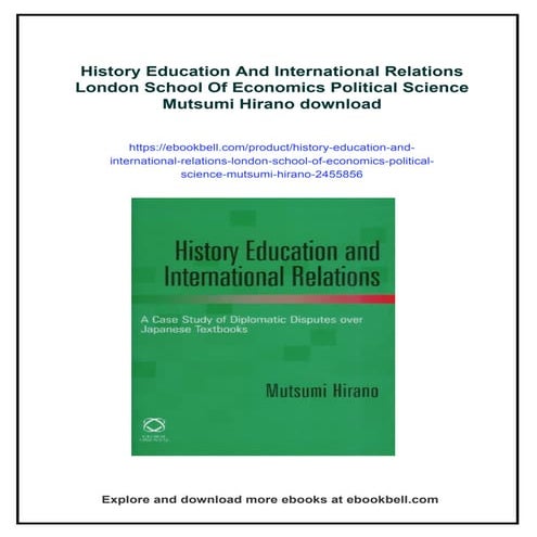 History Education And International Relations London School Of Economics Poli...