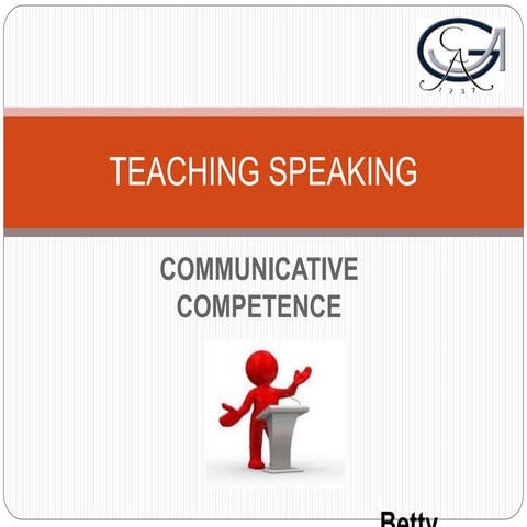 Communicative competence teaching speaking