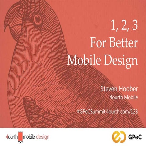 1, 2, 3 for Better Mobile Design