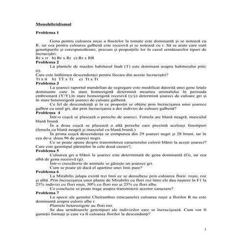 probleme-genetica- propuse spre rezolvare